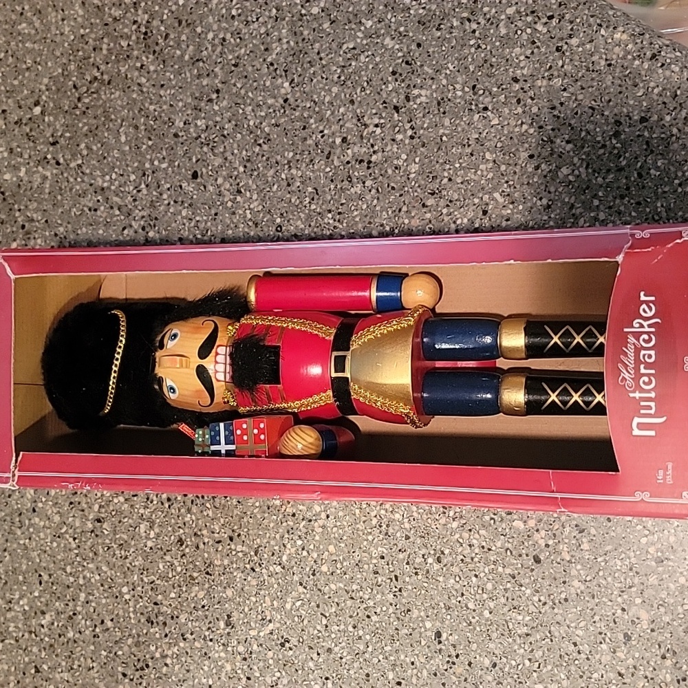 Nutcracker Holiday Soldier in Red and Gold